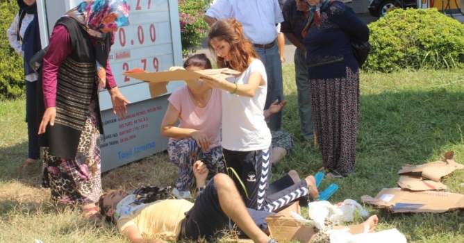 Alanya yolunda feci kaza 