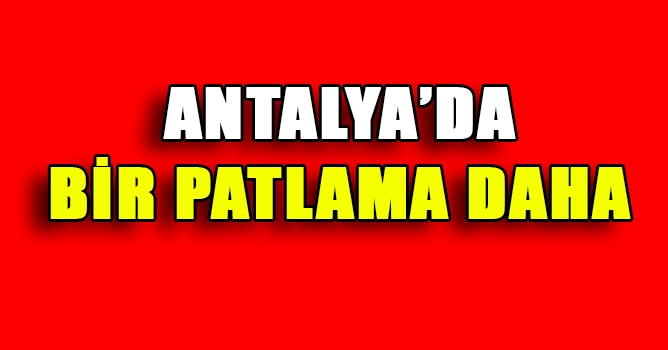  Antalya'da Cami Bahçesinde Patlama
