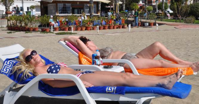 Aralık ortasında güneş keyfi