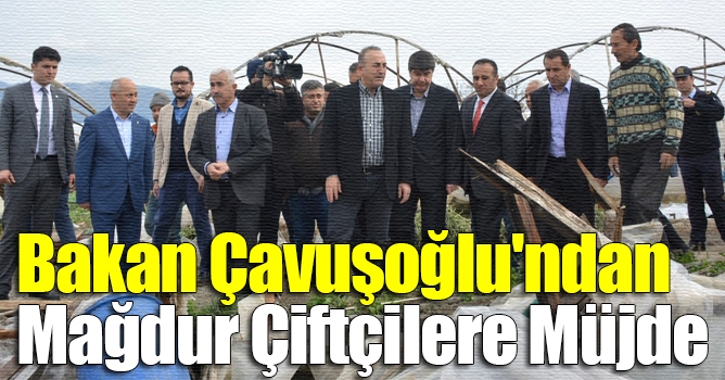 Bakan Çavuşoğlu'ndan mağdur çiftçilere müjde 