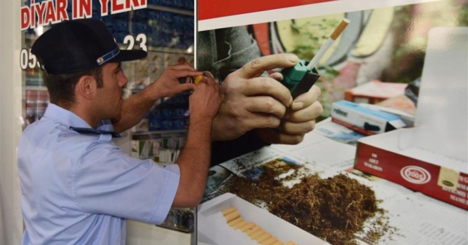 Bandrolsüz tütün satan  işyerleri mühürlendi!