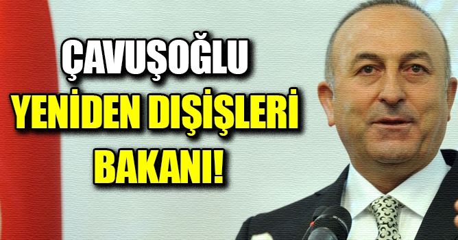 Çavuşoğlu yeniden  Dışişleri Bakanı!