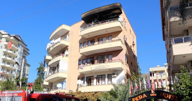 Ev yangını korkuttu 