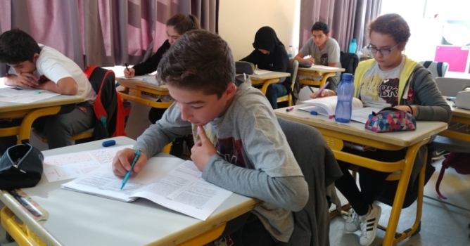 İlk LGS deneme sınavı Bahçeşehir Koleji'nde