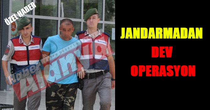 Jandarmadan eve uyuşturucu operasyonu