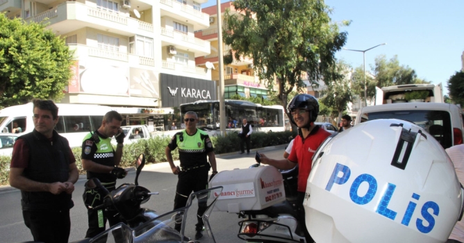 Motosikletlilere sıkı denetim 