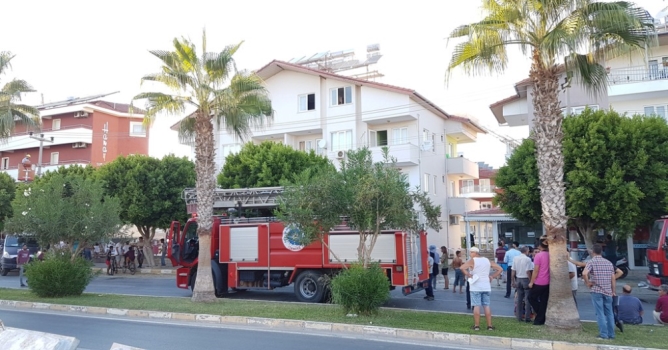 Otelde çıkan yangın korkuttu