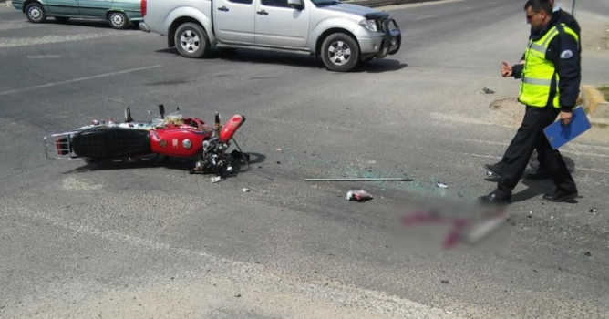 Otomobil ile motosiklet çarpıştı: 1 yaralı 