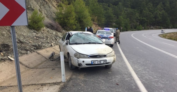 Otomobil takla attı: 1 yaralı