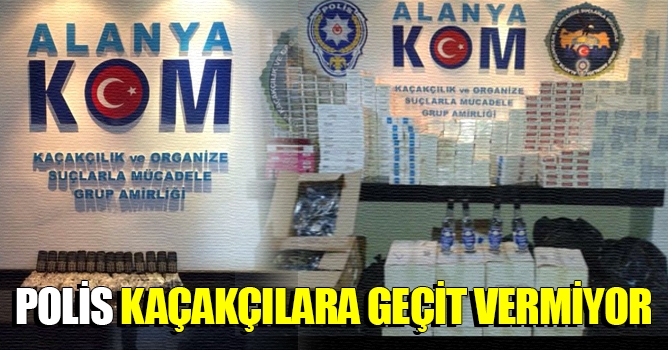 Polis kaçakçılara geçit vermiyor