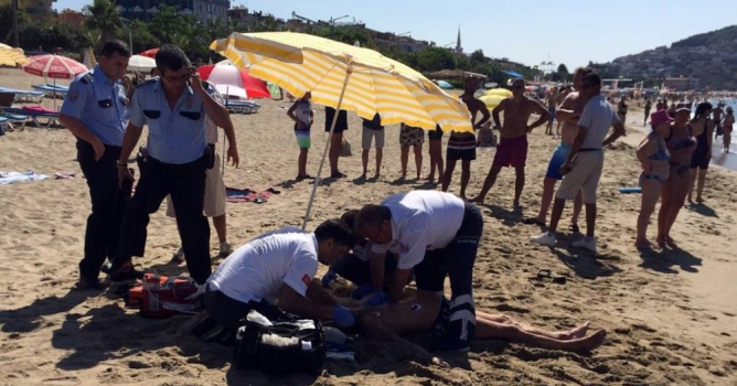 Rus turist denizde boğuldu 