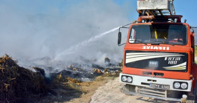 Sazlıkta yangın çıktı