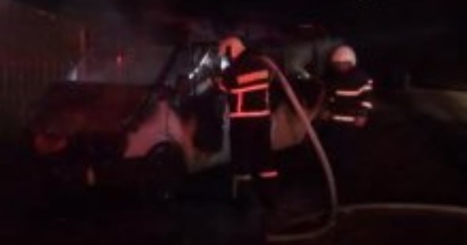 Seyir Halindeki Minibüs Yandı