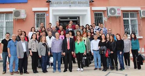 Tanrıseven müdürleri ağırladı