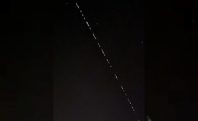 Starlink uyduları Yüksekova semalarında görüntülendi