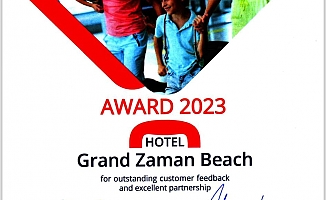 Grand Zaman Beach Otel'e Çifte Ödül