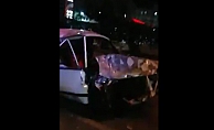 Alanya'da feci kaza, otomobil takla attı: 3 yaralı