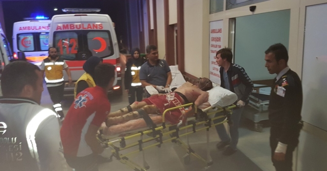 Yangında bir kişi yaralandı 